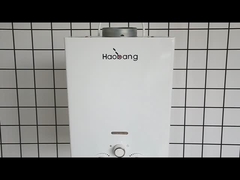 10L 2.6GPM آبگرمکن صفحه پوشش سیاه LPG NG نوع گاز